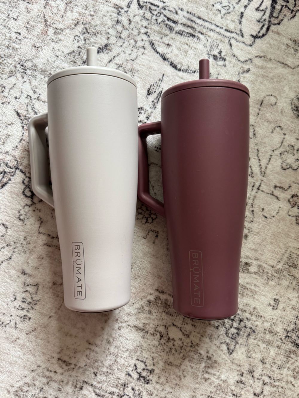 BrüMate Insulated Travel Tumbler Set 40 Oz - Cream & Rose Taupe